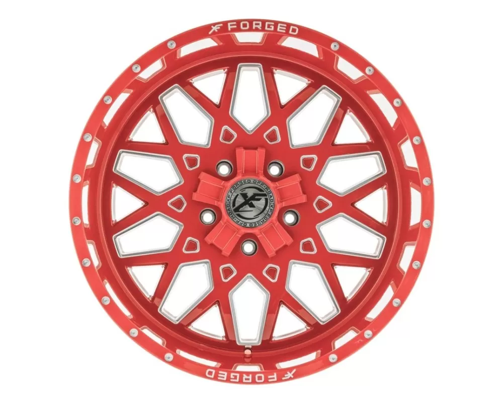 XF Off-Road XFX-307 Wheel 26x14 5x127|5x139.7 -76mm Red Milled - XFX-307261451271397-76RM
