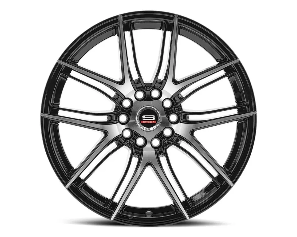 Spec-1 SP-56 Wheel Racing Series 17x7.5 5x105 | 5x114.3 42mm Gloss Black Machined - SP-5617752842GBM