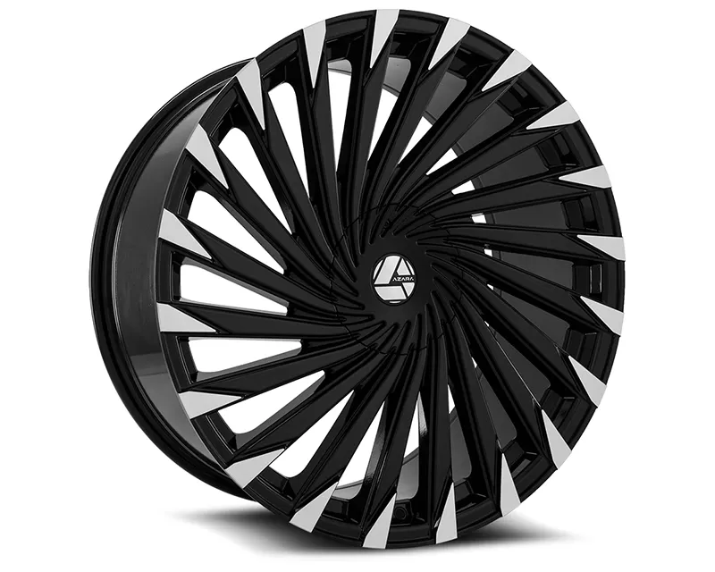 Azara Wheels AZA-501 Gloss Black Machined Wheel 26x9.5 5x127 | 5x139.7 15mm - AZA-50226951271397+15BM