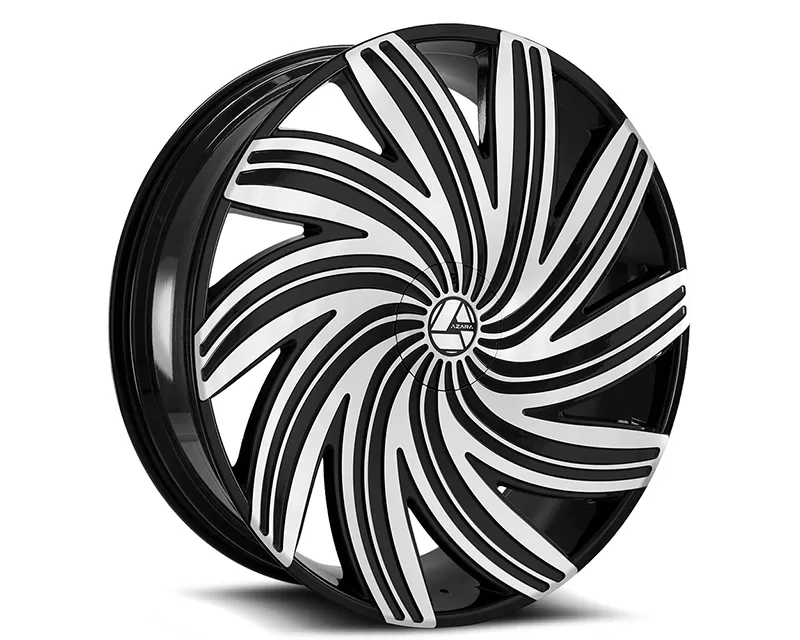 Azara Wheels AZA-502 Gloss Black Machined Wheel 22x9.5 5x115 | 5x135 15mm - AZA-50222955115135+15BM