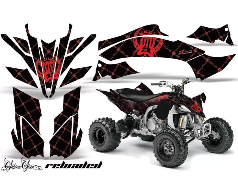 Amr Racing Graphics Kit Decal Sticker Wrap Reloaded Red Black Yamaha Yfz R Se Yam