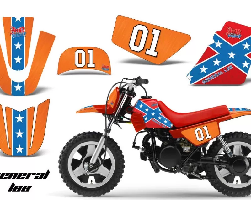 AMR Racing Dirt Bike Graphics Kit MX Decal Wrap For Yamaha PW50 PW 50  1990-2019 GENERAL LEE