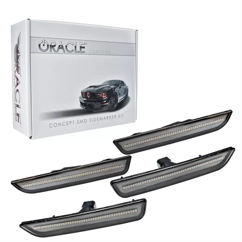 Oracle Lighting 2010-2014 Ford Mustang Concept Sidemarker Set - Tinted - No Paint - 9700-020