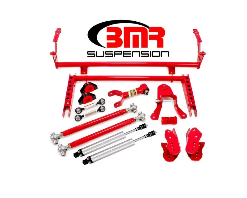 BMR Suspension Drag Race Package Level 2 Red Ford Mustang 2005-2010 - DRP002R
