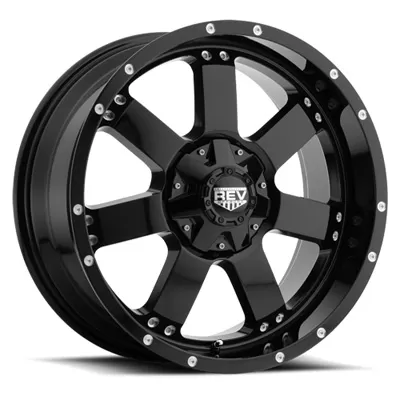 885 REV 20X9 6X135/6X139.7 -12MM Gloss Black 39 Lbs Gloss Black Aluminum Wheels 885 Offroad REV Series REV Wheels - 885B-2903512
