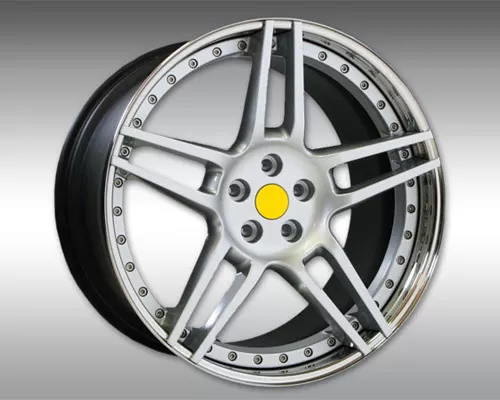 Novitec NF3 3 Piece Front Wheel Silver With Polished Lip 21x9.5 Ferrari California | California T 2008-2017 - F4 888 01