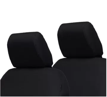 Bartact Baseline Performance Front Headrest Seat Cover Black Jeep Wrangler JL 2018-2024 - JLHR2018F2B