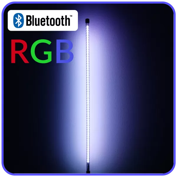 LED Light Whip 2 Foot Multi Color Blue Tooth Series Pyramid LED Whips - 2ftbtrgb