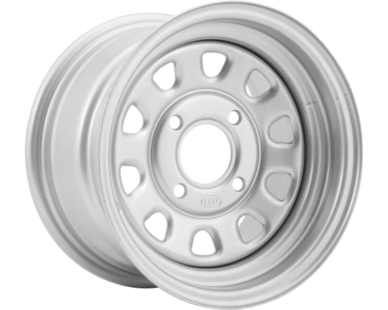 ITP Delta Steel Wheel 12x7 4/110 2+5 Satin Silver - 1225544032