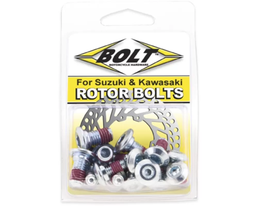 Bolt Motorcycle Rotor Bolts Suzuki RM/DRZ/RMZ 1990-Up | Kawasaki KX 2000-2020/KLR650 1987-2018 - 2009-SKRTR