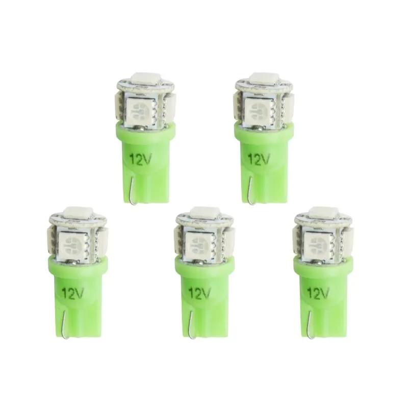 AutoMeter LED BULB; REPLACEMENT; T3 WEDGE; GREEN; 5 PACK - 3285-K