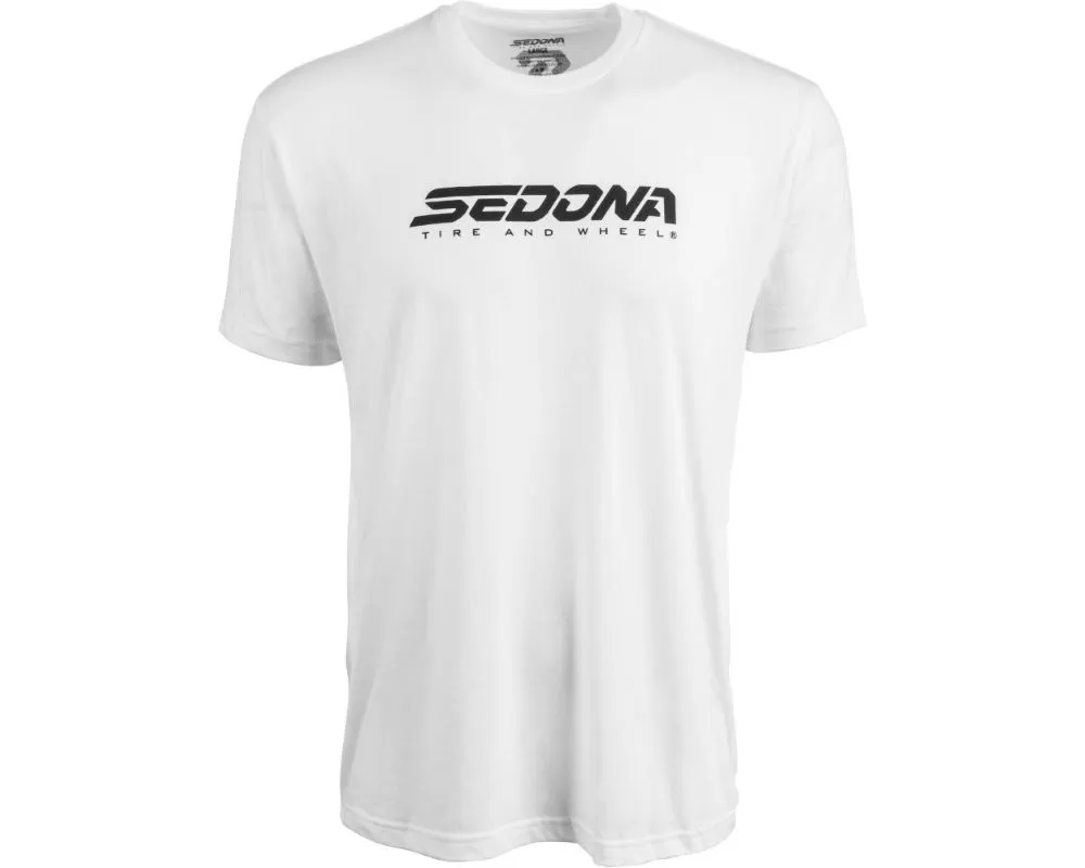Sedona Logo T Shirt White Large - 570-9919L