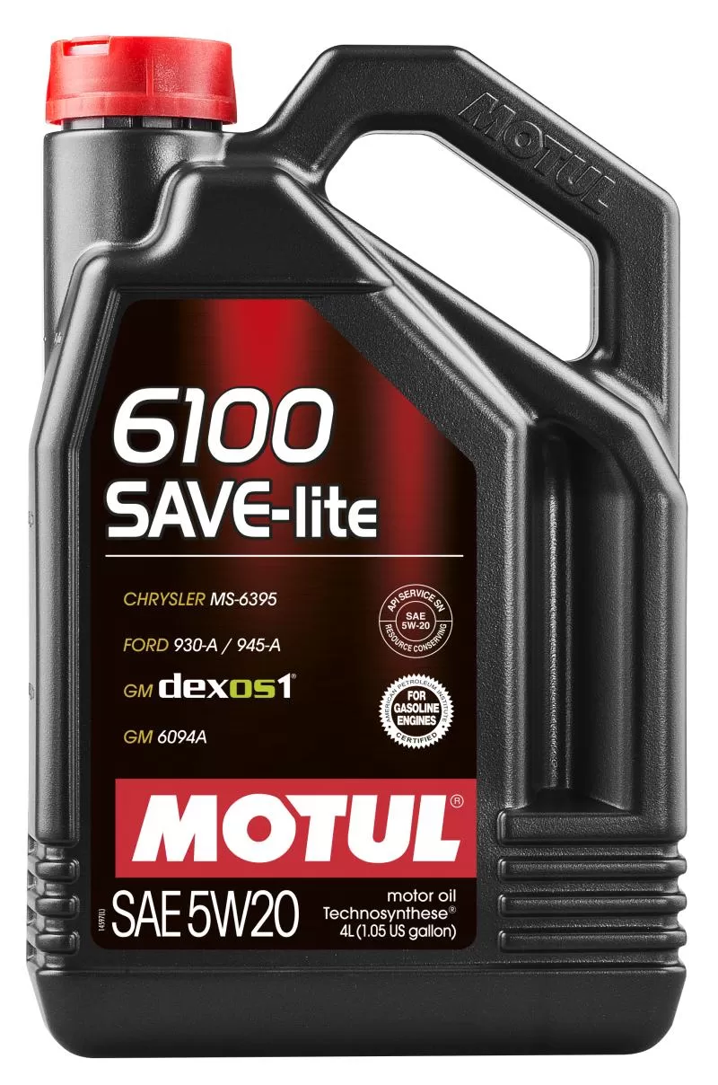 Motul 6100 SAVE-LITE 5W20 - 4L - Technosynthese Oil - 108030