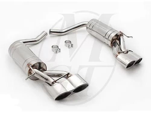 Meisterschaft Stainless HP Touring Exhaust 4x120x80mm Connected Oval Tips Mercedes-Benz CLS350 V6 05-10 - ME1111117