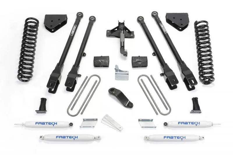 Fabtech 4" 4Link Sys W/Coils & Perf Shks 2008-16 Ford F250/F350 4Wd Ford 2008-2016 - K2212