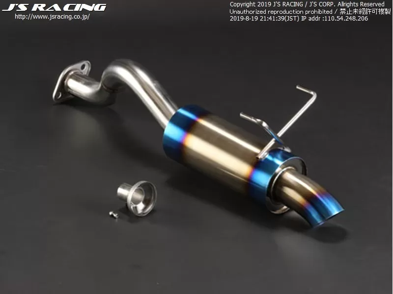 Js Racing R304 60R Stainless Exhaust Rear Tail Honda Civic EK9 1996-2000