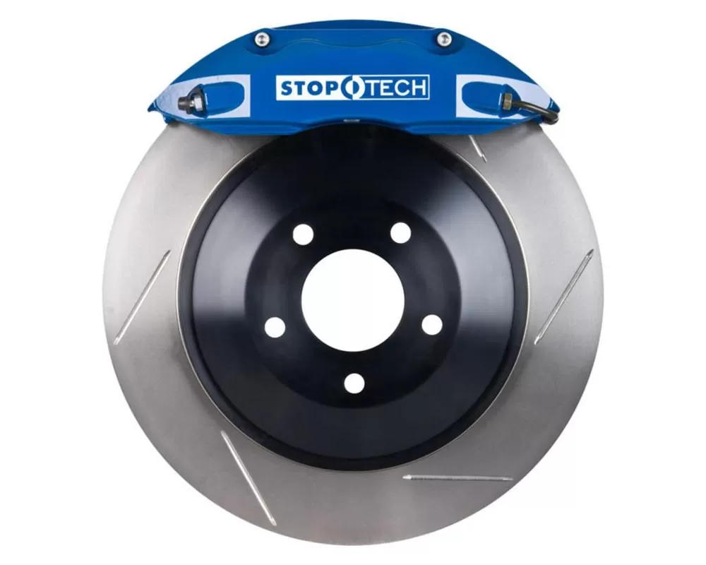 StopTech Big Brake Kit Blue Caliper Slotted One-Piece Rotor Rear Rear - 82.241.0041.21