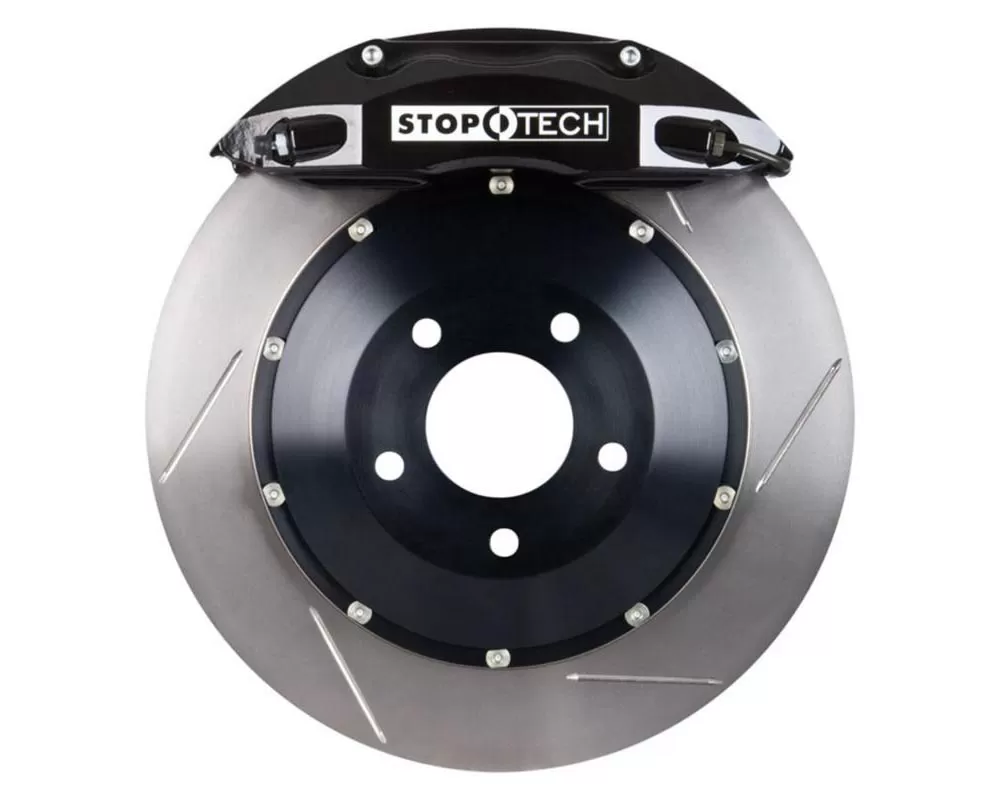 StopTech Big Brake Kit Black Caliper Slotted Two-Piece Rotor Front Nissan Front - 83.647.4600.51