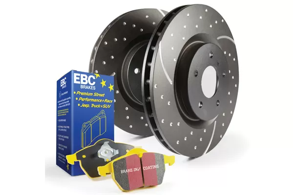 EBC Brakes S5KF Kit Number Front Disc Brake Pad and Rotor Kit DP4453R+GD336 Toyota Corolla Front 1986-1992 - S5KF1542