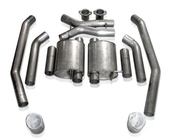 Stainless Works 3in Catback S-Tube Exhaust w/X-Pipe & Slash Tips Pontiac GTO 6.0L LS2 05-06 - 05GTOTMCB