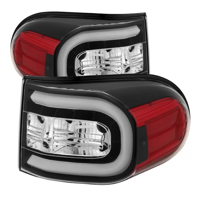 Spyder Auto Black LED Taillights with Light Bar Toyota FJ Cruiser 2007-2013 - ALT-YD-TFJ07-LBLED-BK