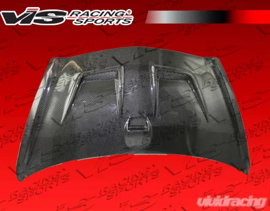 VIS Racing Techno R Style Black Carbon Fiber Hood Honda Fit (JDM 