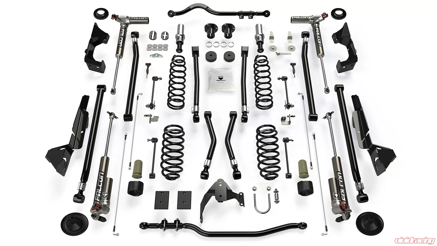 Jeep Jku 4 Door Alpine Ct4 Suspension System 4 Inch Lift W Falcon 3 3 Shocks 07 18 Wrangler Jku Teraflex