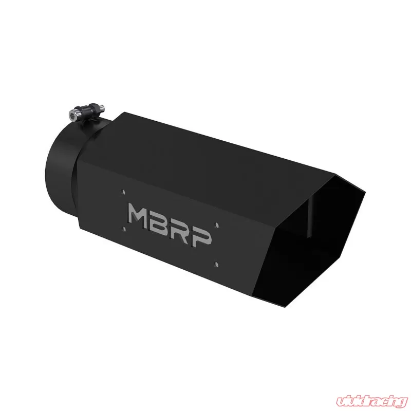 MBRP Universal 6 Inch Hexagon Shaped Black Series Exhaust Tip T5166BLK   T5166BLK BKSJ 