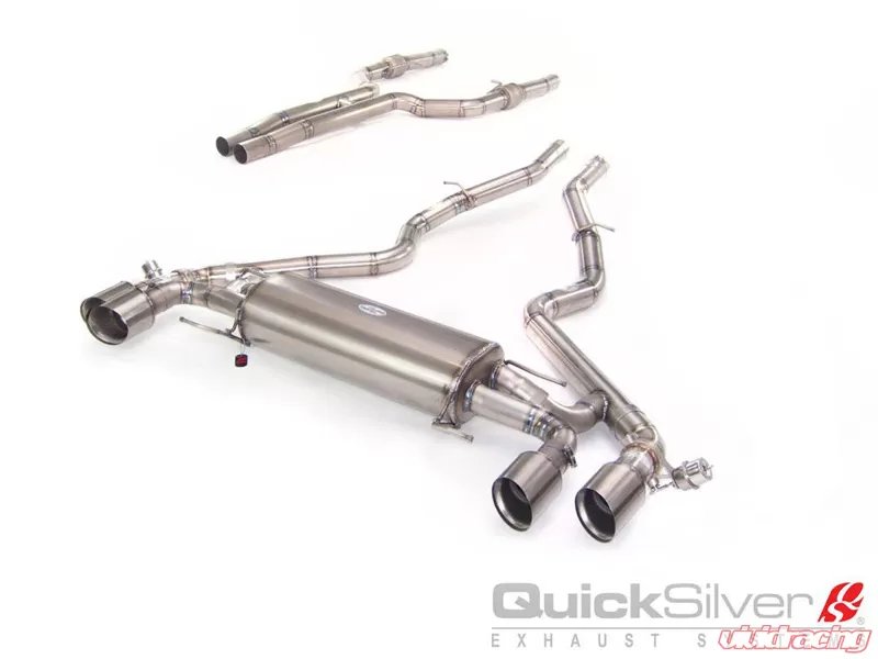 Quicksilver Sport System W Active Valves Titanium Option Exhaust System Alfa Romeo Giulia Quadrifoglio V6 2017 2021 Ar954s