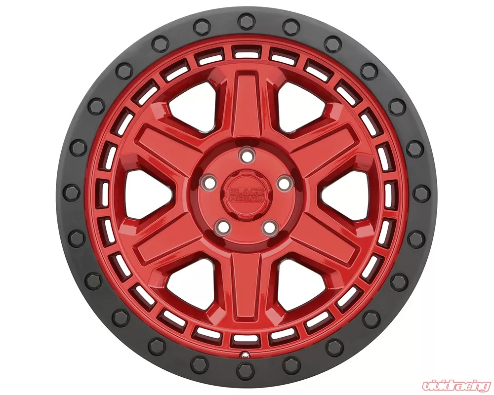 Black Rhino Reno Wheel 18x95 6x1397 12mm Candy Redwblack Lip Edge And Black Bolts 1895ren 