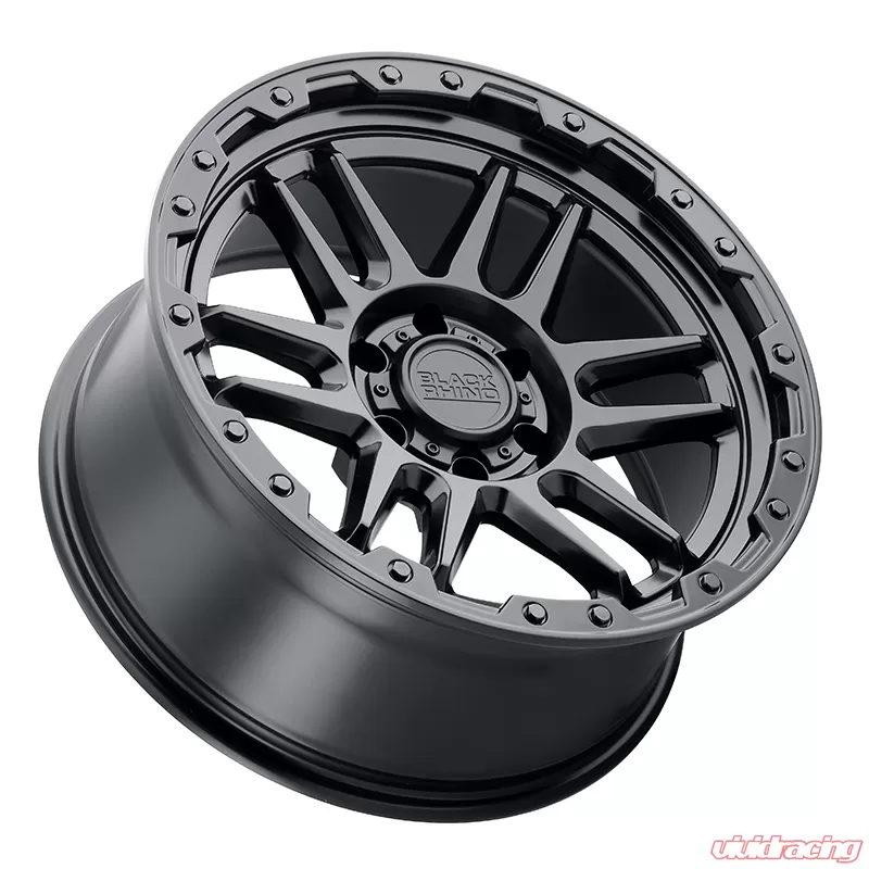 Black Rhino Apache Wheel 17x8.5 5x127|5x5 -18mm Matte Black w/ Black