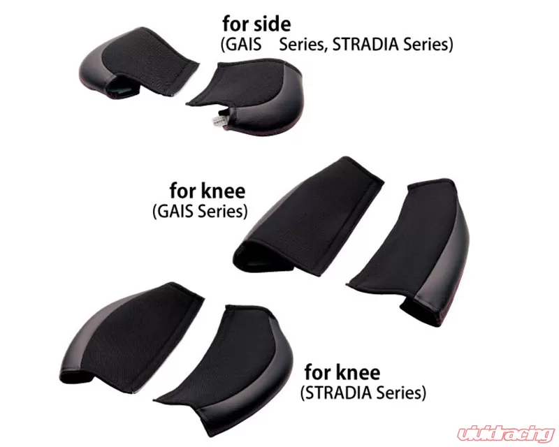 K07apo Bride Stradia Ii Black Leather Tuning Pad Set Protector