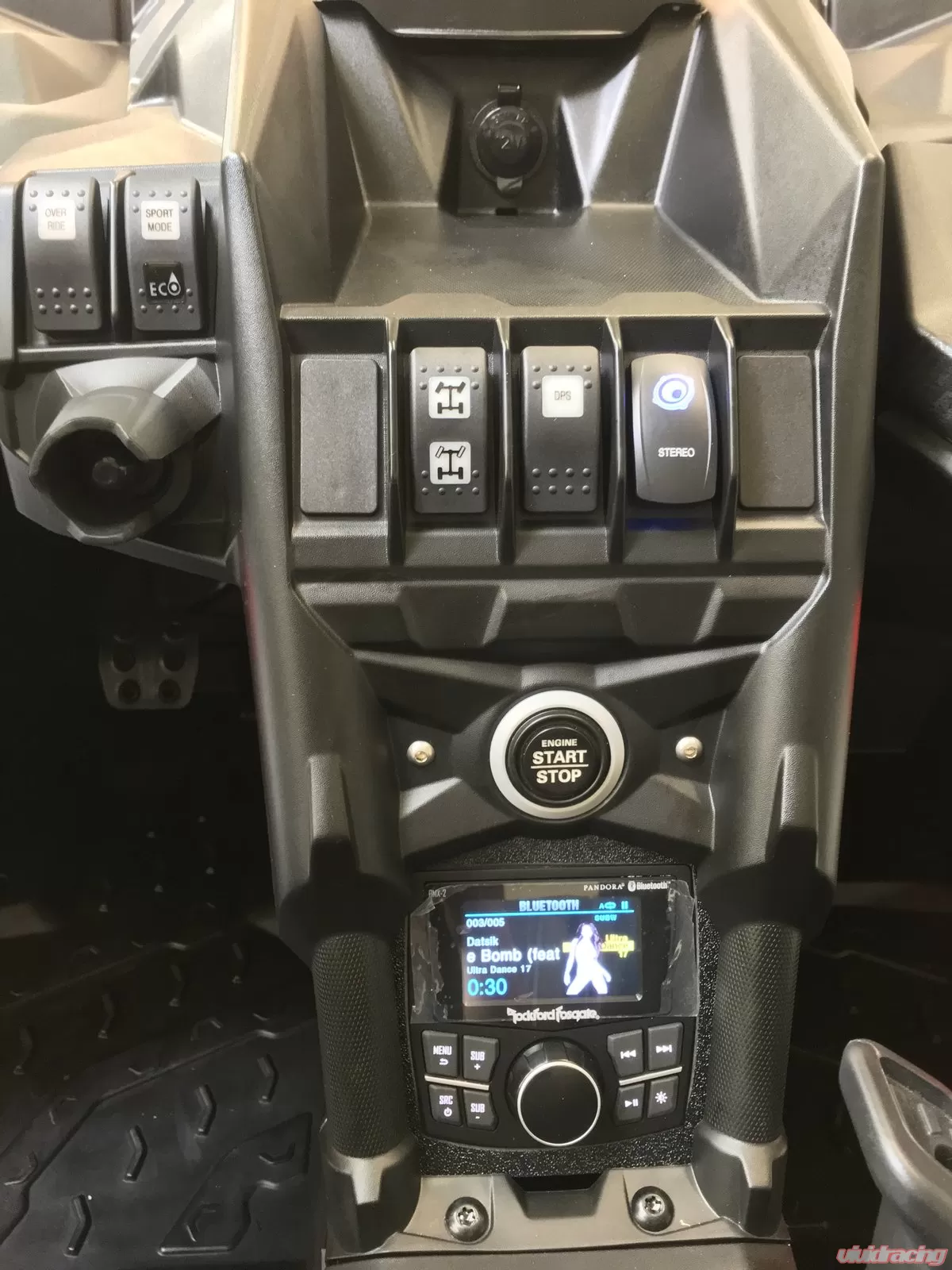 UTV Stereo 4 Speaker System w/ Deck Power CanAm Maverick X3