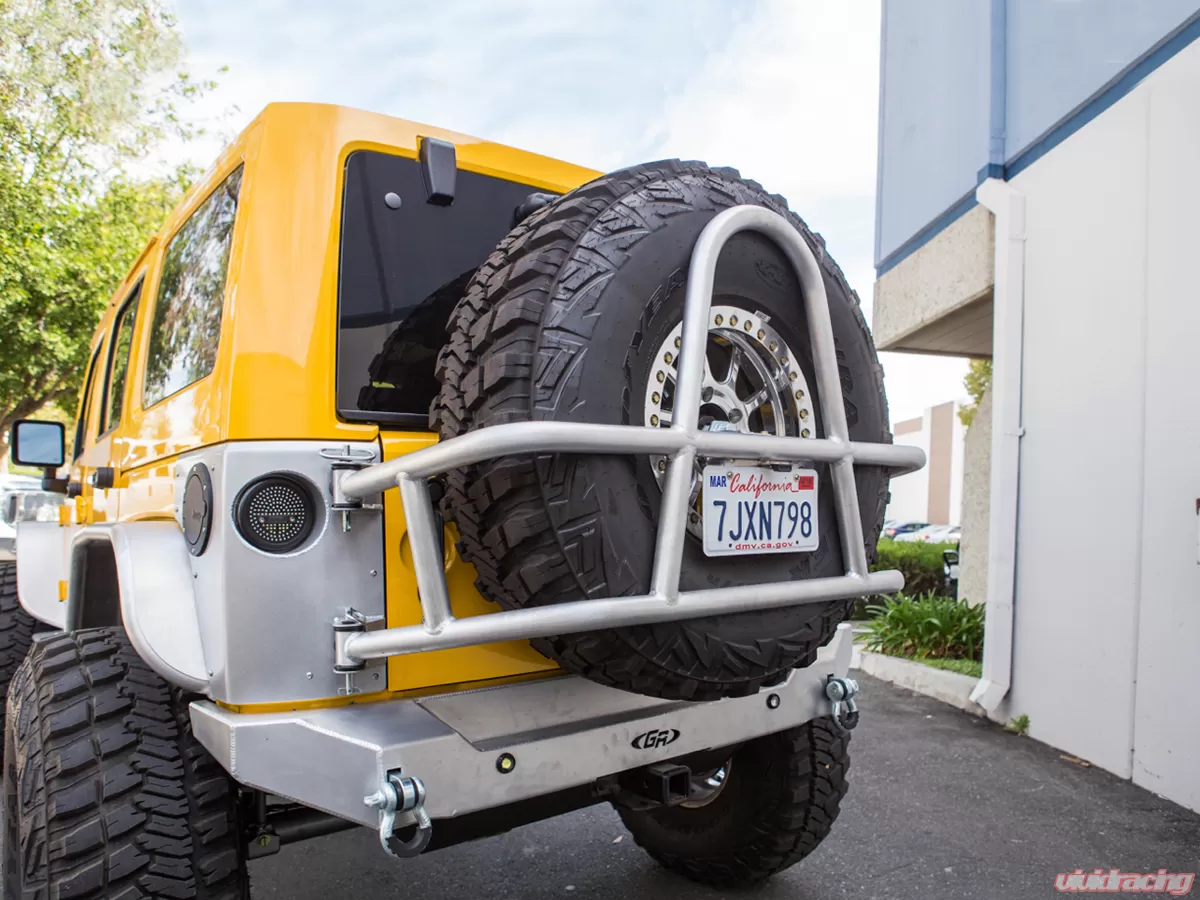 Jeep Rear Tire Carrier Swing Out 07 Pres Wrangler Jk Jku Aluminum Bare Kit Genright