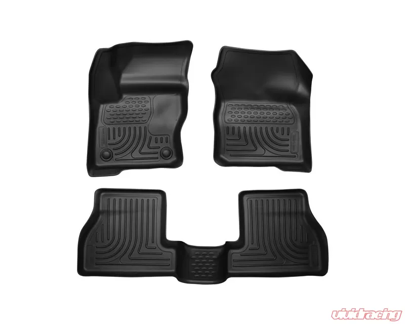 Husky Floor Liners Front & 2nd Row 12-15 Ford Focus (Footwell Coverage ...