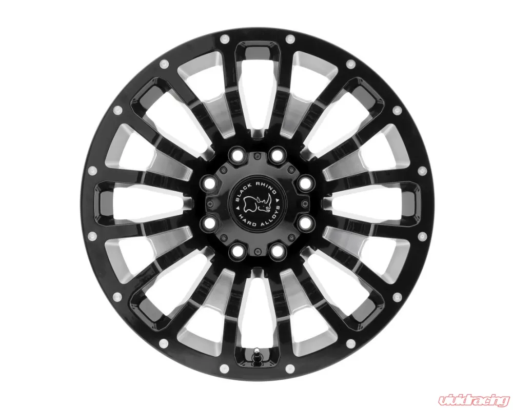 Black Rhino Pinatubo Gloss Black w/ Milled Inside Window Wheel 18x9.5