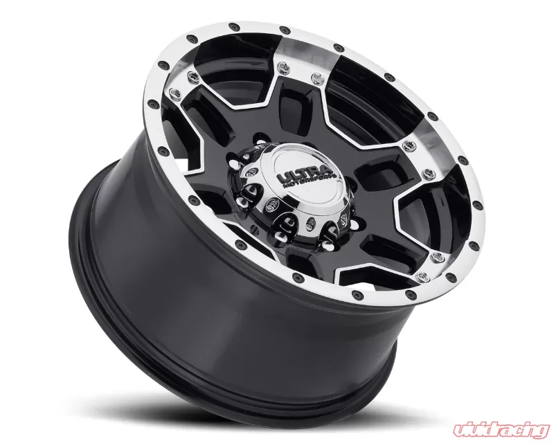 Ultra Wheel 178 Mongoose Wheel 16x8 5x127 10 Gloss Black with Machined Accents | 178-6873B