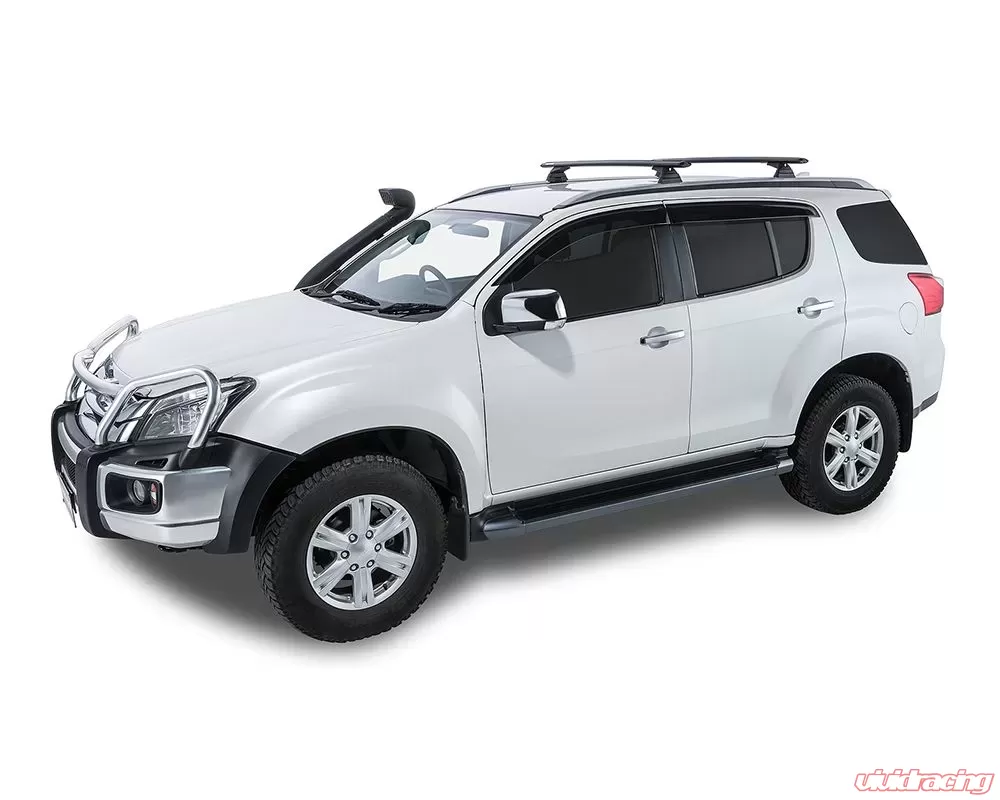 Rhino Rack Black Vortex RCL 2 Bar Roof Rack Isuzu MU X 2013 2021