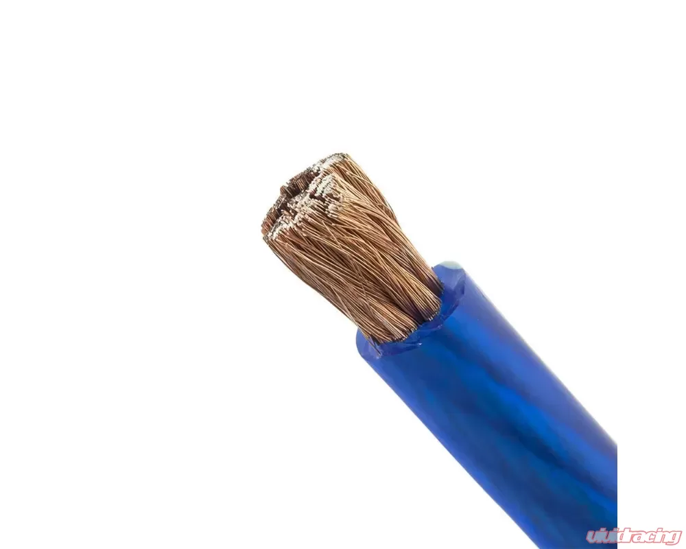 DS18 Blue 50 Feet 1/0-GA Ultra Flex CCA Ground Power Cable