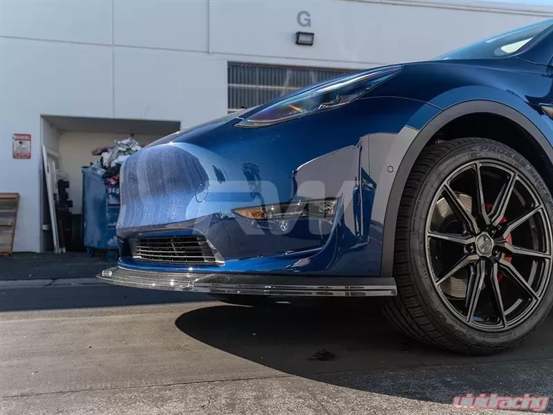 Tesla Model Y Carbon Fiber Front Lip Spoiler from RW Carbon