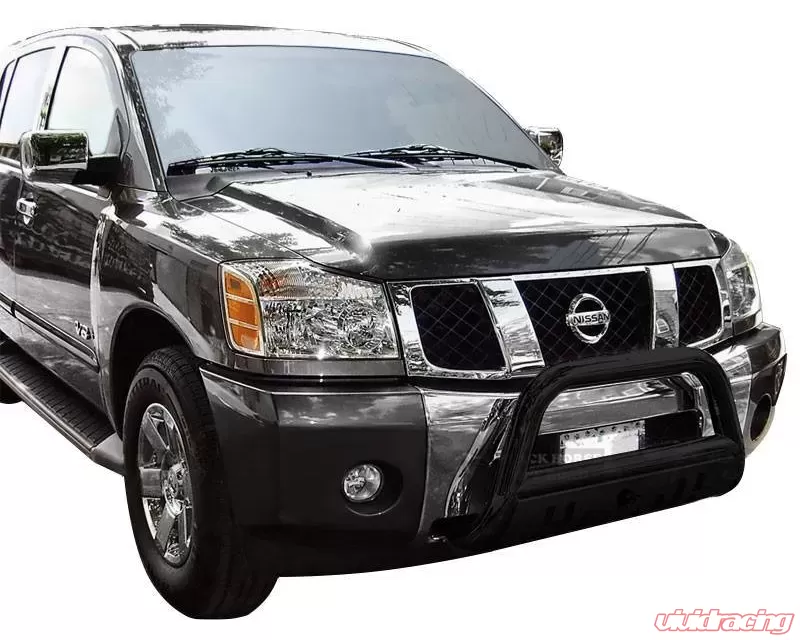 Black Horse Off Road Black Bull Bar w Skid Plate Nissan Armada