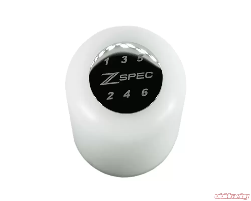 ZSPEC Design White M10-1.25 Derlin & Stainless 6-Speed Pattern 