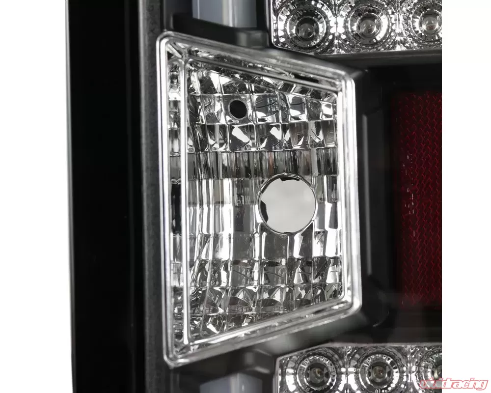 Spec-D LED Taillights (Matte Black Housing/Clear Lens) Chevrolet