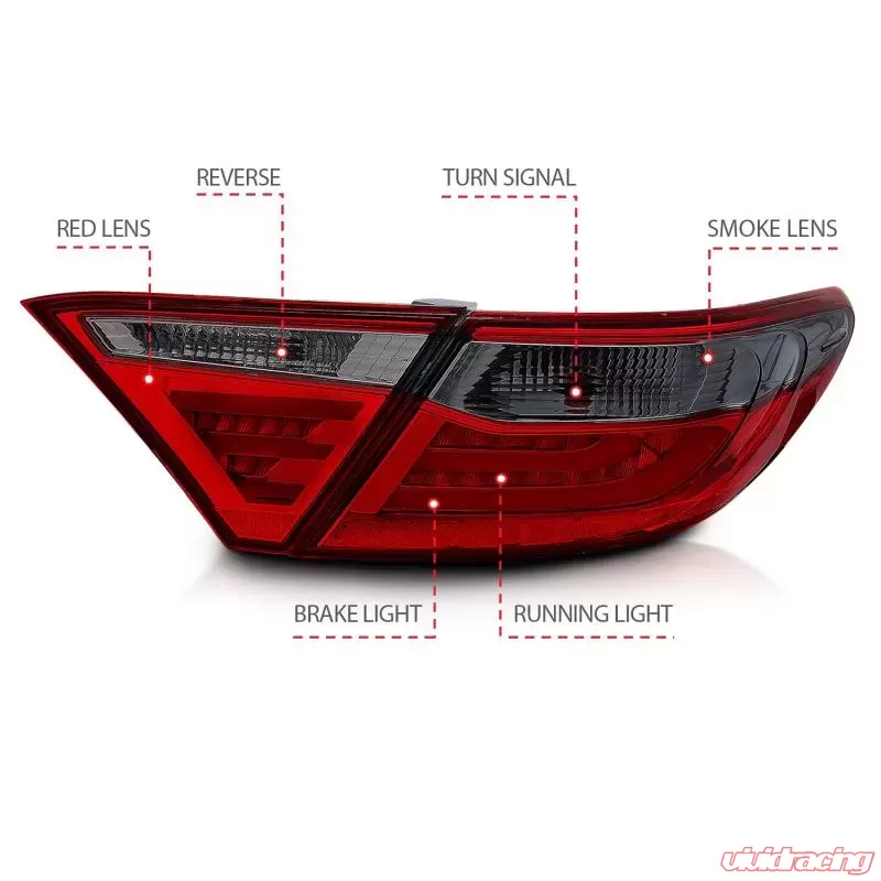 Anzo USA Tail Light Assembly Toyota Camry 2015-2017 | 321336