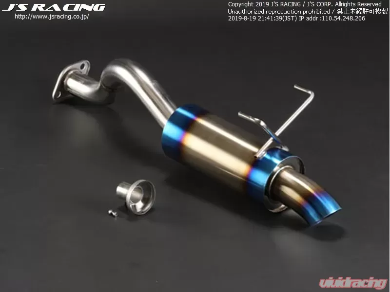 Js Racing R304 60R Stainless Exhaust Rear Tail Honda Civic EK9