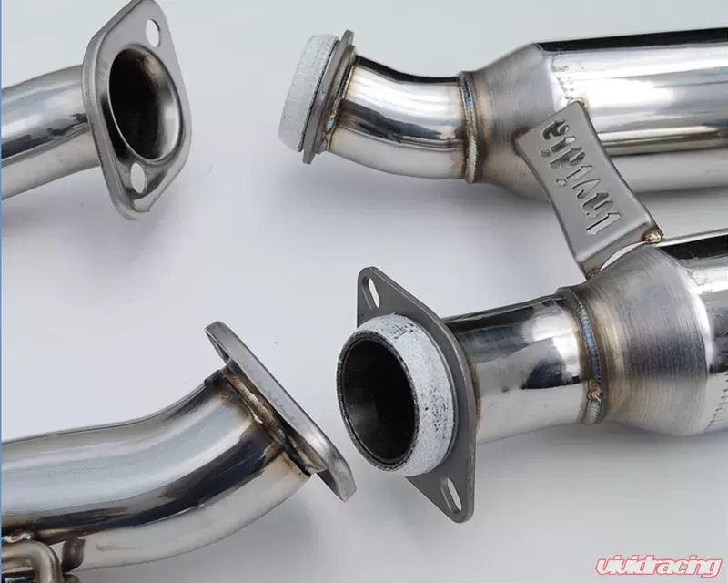 Invidia Q300 Catback Exhaust Rolled Titanium Tips Lexus RC-F 2015